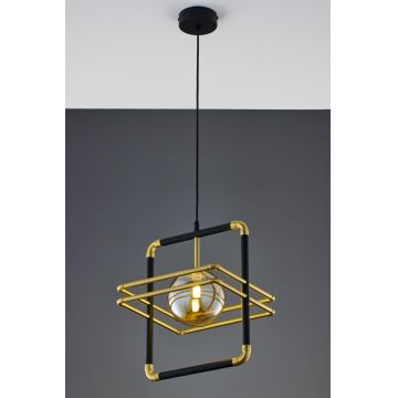 Jupiter 2025 - Hängeleuchte an Schnur FIORI 1xG9/10W/230V schwarz/golden/beige