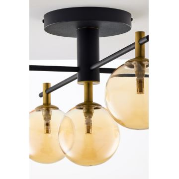 Jupiter 2032 - Aufbauleuchte FIGARO 5xG9/10W/230V schwarz/golden/beige