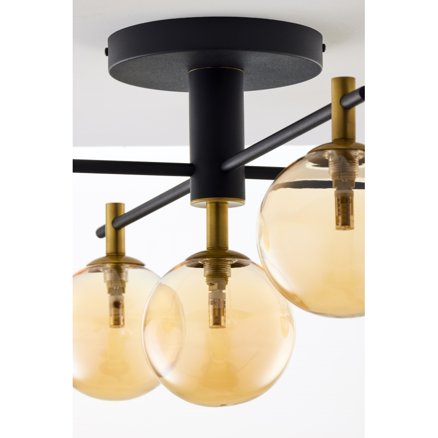 Jupiter 2032 - Aufbauleuchte FIGARO 5xG9/10W/230V schwarz/golden/beige