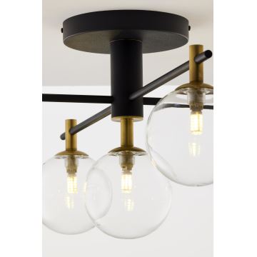 Jupiter 2035 - Aufbauleuchte FIGARO 5xG9/10W/230V schwarz/golden/beige/klar