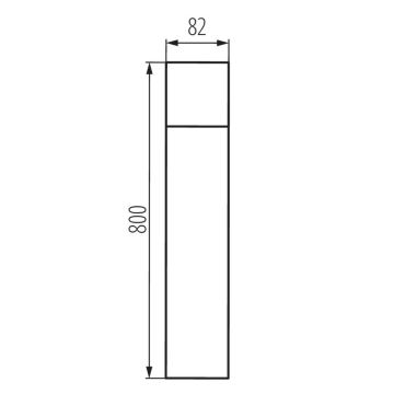 Kanlux 29013 - Außenlampe VADRA 1xE27/20W/230V IP44