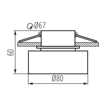 Einbaustrahler GOVIK 10W schwarz