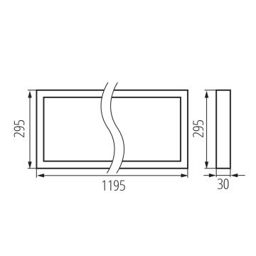 LED-Aufbaupanel BAREV LED/40W/230V 4000K 120x30 cm