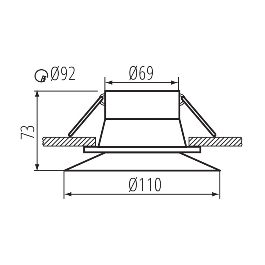 Einbaulampe AJAS 10W weiß