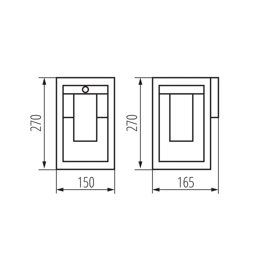 Outdoor-Wandleuchte mit Sensor VIMO 1xE27/15W/230V IP44