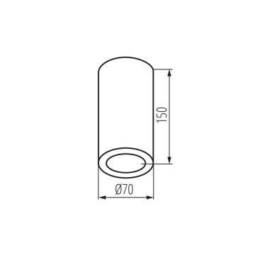 Badezimmerstrahler AQILO 1xE14/10W/230V IP65 anthrazit