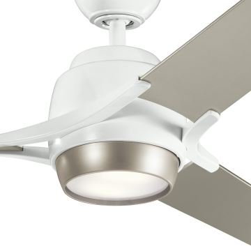 Kichler - Dimmbarer LED-Deckenventilator ZEUS LED/10W/230V + Fernbedienung