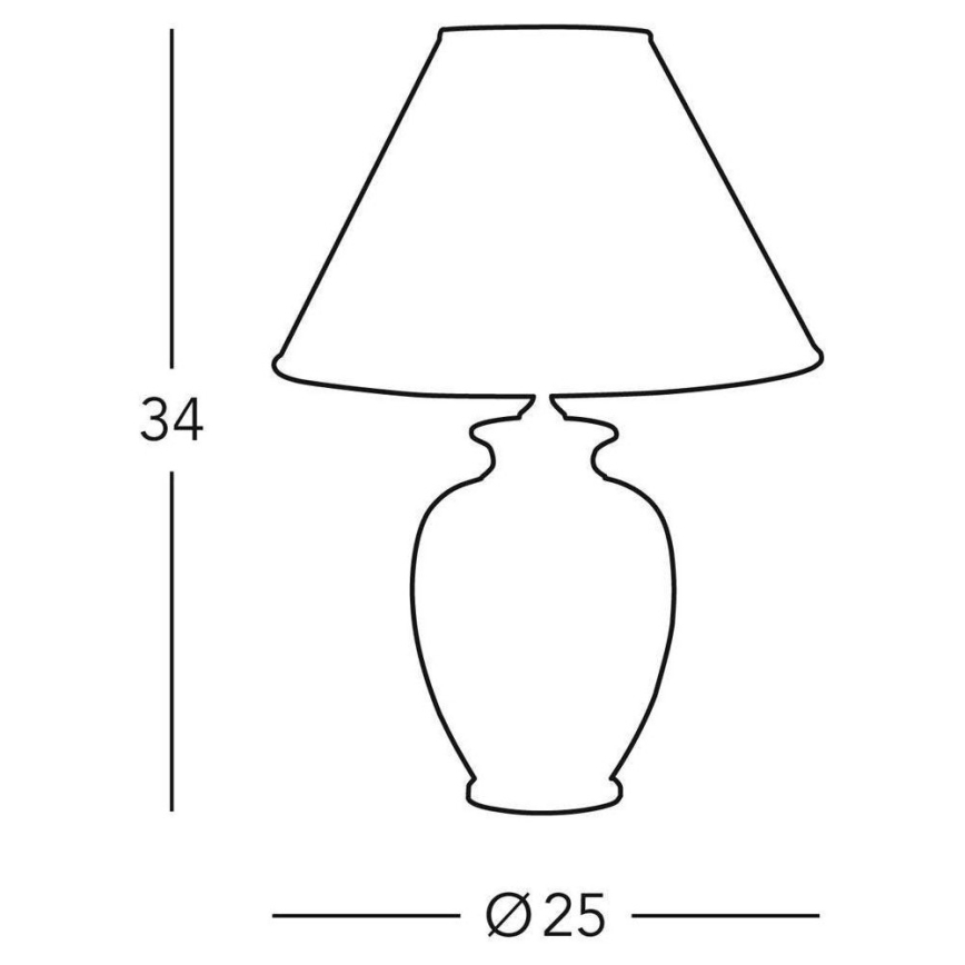 Kolarz 0014.73S.7 - Tischlampe GIARDINO 1xE27/100W/230V