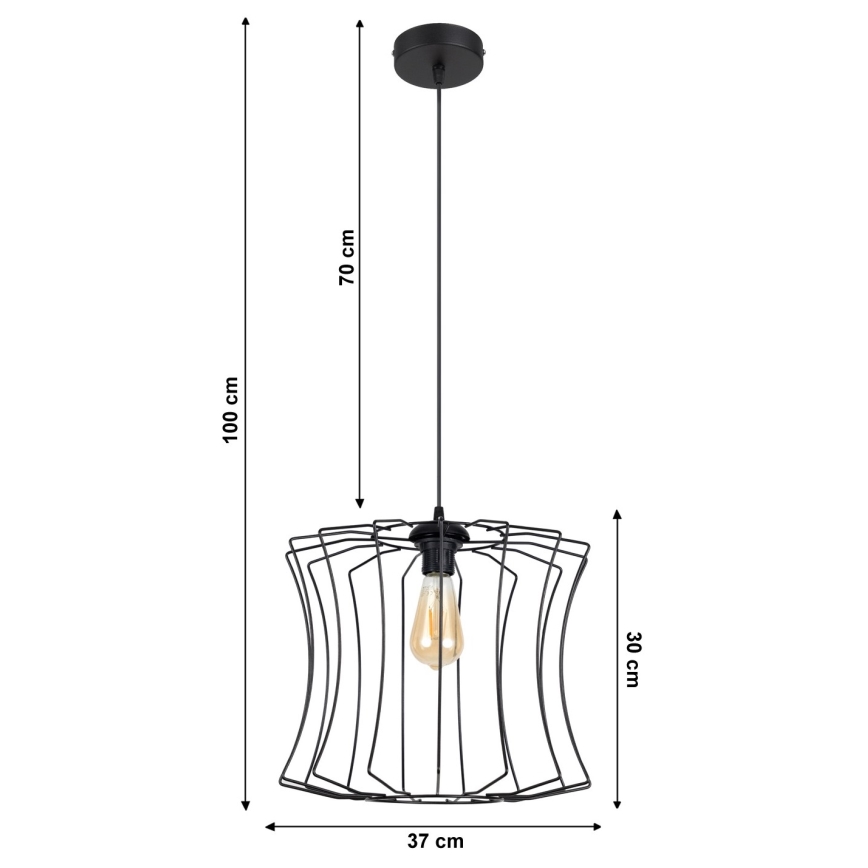 Kronleuchter an Schnur BEK 1xE27/60W/230V d. 37 cm