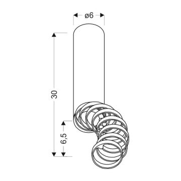 Kronleuchter TUBA 1xGU10/50W/230V weiß