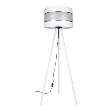 Lampenschirm CORAL für Stehlampen weiß/Chrom