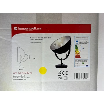 Lampenwelt - Dimmbare LED-RGBW-Tischlampe MURIEL 1xE27/10W/230V Wi-Fi