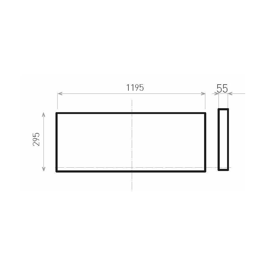 LED-Aufbaupanel ILLY II UGR LED/46W/230V