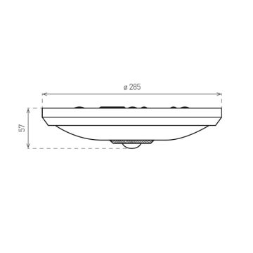 LED Außen-Deckenleuchte mit Sensor PIR LED/16W/230V IP54