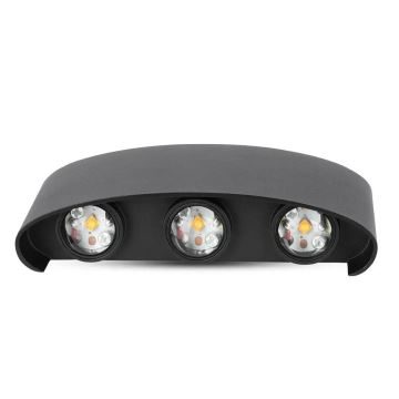 LED-Außenwandleuchte 3xLED/6W/230V IP54 4000K schwarz