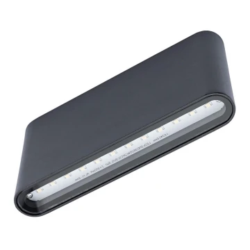 LED Auβen-Wandbeleuchtung FLOW 2xLED/6W/230V IP54 schwarz