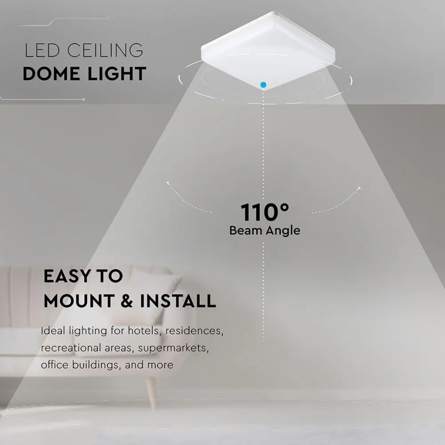 LED Bad-Deckenleuchte SAMSUNG CHIP LED/15W/230V 6500K IP44