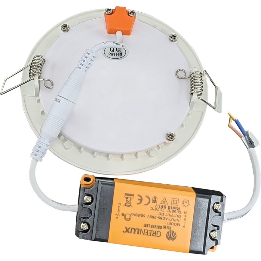 LED-Badezimmer-Einbauleuchte VEGA LED/24W/230V 3800K d 29,8 cm IP44 schneeweiß