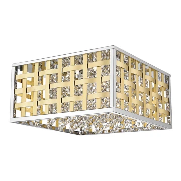 LED Deckenbeleuchtung COLUMBUS LED/20W/230V gold/Chrom