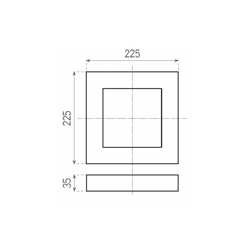 LED-Deckenleuchte FENIX LED/18W/230V 3800K 22,5 cm