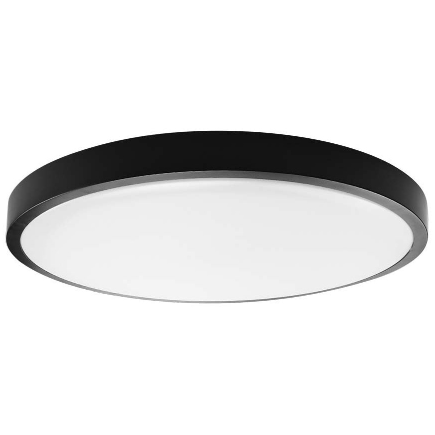 LED-Deckenleuchte für Badezimmer LED/24W/230V IP44 4000K d 29 cm schwarz