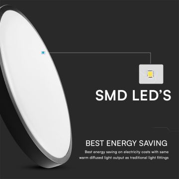 LED-Deckenleuchte für Badezimmer mit Sensor SAMSUNG CHIP LED/24W/230V IP44 4000K d 35 cm + Fernbedienung