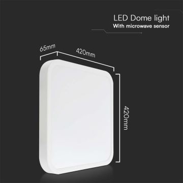 LED-Deckenleuchte für Badezimmer mit Sensor LED/36W/230V 4000K IP44 weiß + Fernbedienung