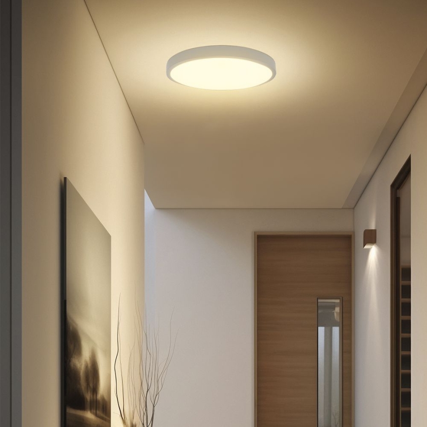 LED-Deckenleuchte für Badezimmer mit Sensor LED/36W/230V IP44 4000K d 42 cm weiß + Fernbedienung