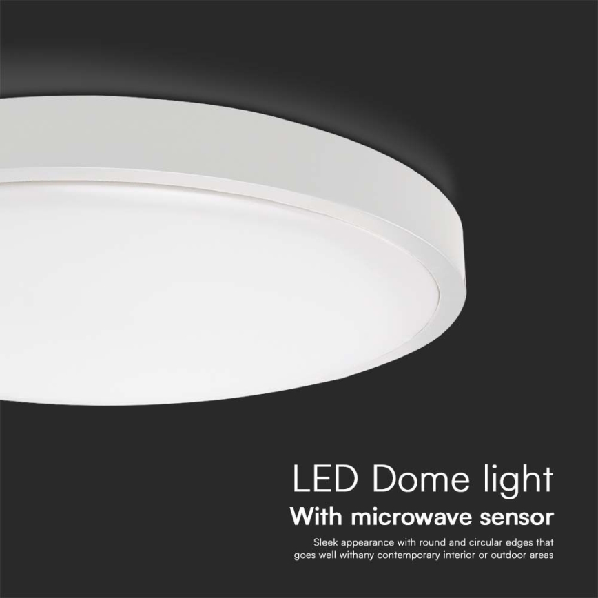 LED-Deckenleuchte für Badezimmer mit Sensor LED/36W/230V IP44 4000K d 42 cm weiß + Fernbedienung