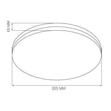 LED-Deckenleuchte fürs Badezimmer MOON LED/18W/230V Chrom IP44