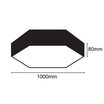 LED-Deckenleuchte LED/100W/230V 4000K d 100 cm