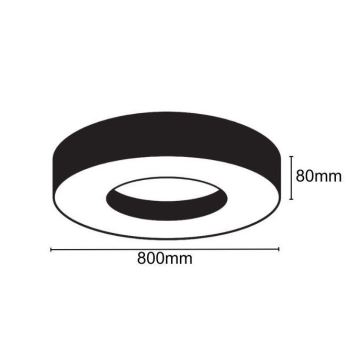 LED-Deckenleuchte LED/40W/230V 4000K d 80 cm