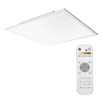 LED Dimmbare Deckenleuchte LED/40W/230V + Fernbedienung quadratisch