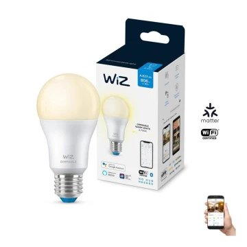 LED dimmbare Glühbirne A60 E27/8W/230V 2700K CRI 90 Wi-Fi - WiZ