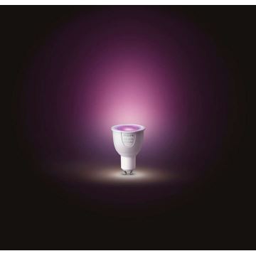 LED  Dimmbare Glühbirne Philips Hue WHITE AND COLOR AMBIANCE GU10/5,7W/230V 2000-6500K