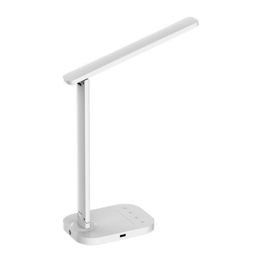 LED Dimmbare Touch-Tischleuchte mit USB-Anschluss KIARA LED/7W/230V weiß