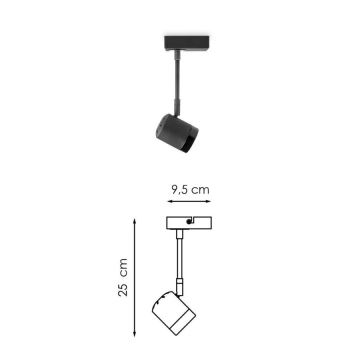 LED dimmbarer Strahler MANU 1xGU10/5,8W/230V schwarz