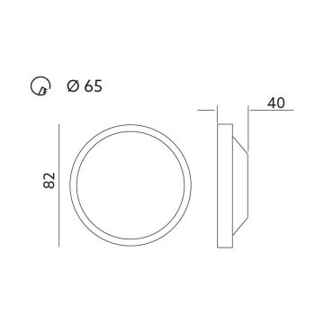 LED Einbauleuchte LED HALO 1xLED/5,5W/230V