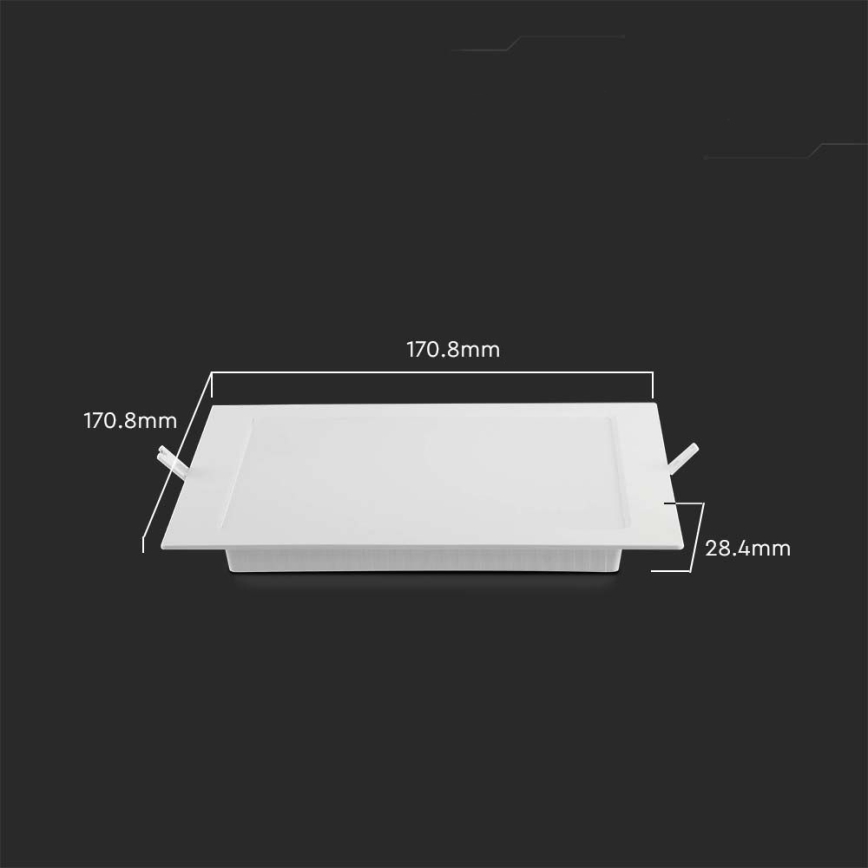 LED-Einbauleuchte LED/12W/230V 4000K