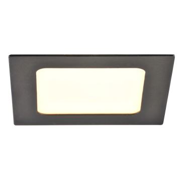 LED-Einbauleuchte RIGEL LED/4,8W/230V 4000K 11,8x11,8 cm schwarz