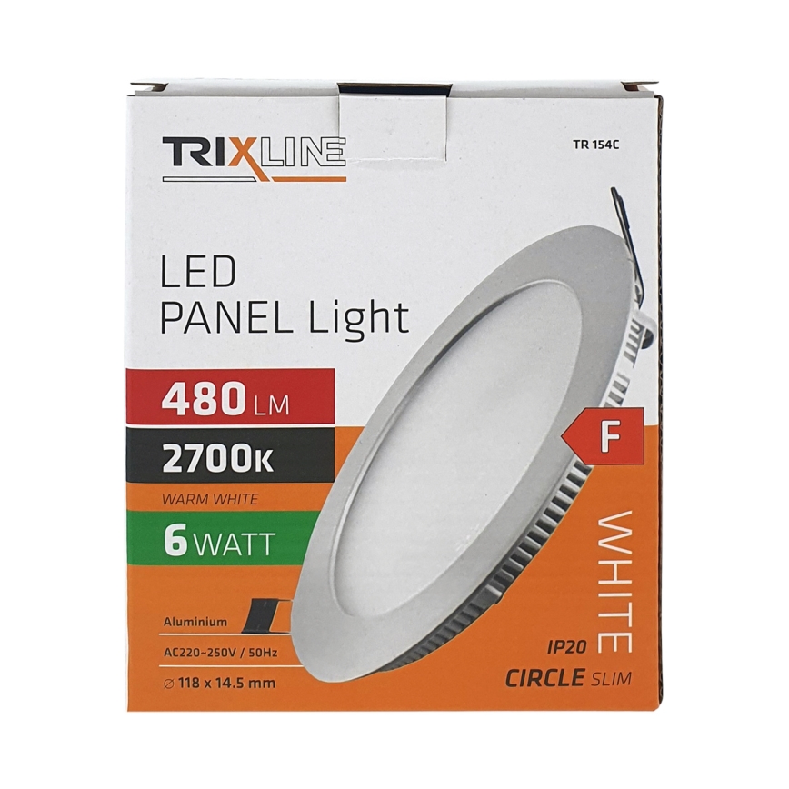 LED-Einbauleuchte ROUND LED/6W/230V 2700K