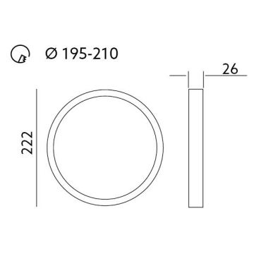 LED-Einbauleuchte SIGARO PT LED/24W/230V 4000K IP40