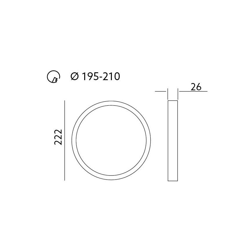 LED-Einbauleuchte SIGARO PT LED/24W/230V 4000K IP40