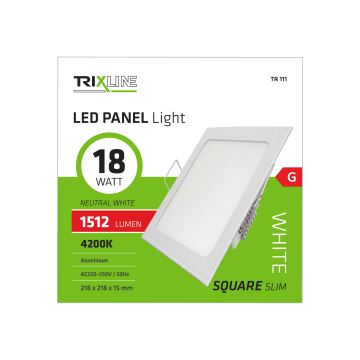 LED Einbauleuchte SQUARE LED/18W/230V 4200K