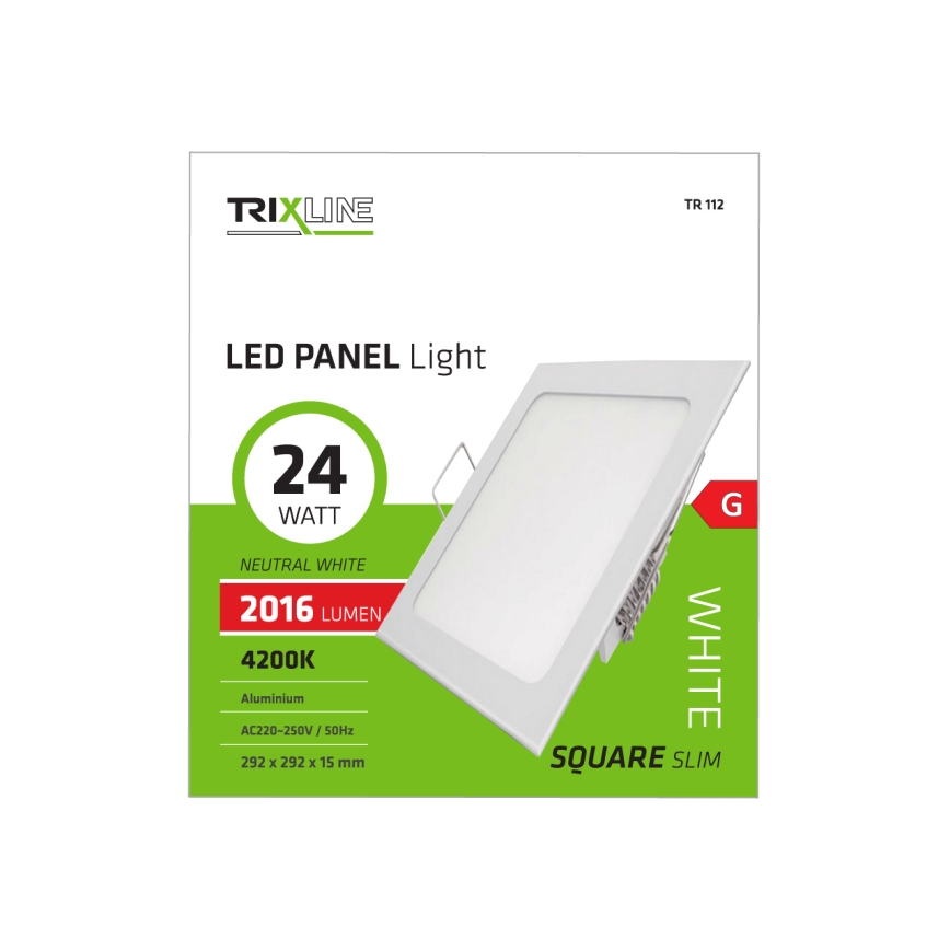 LED Einbauleuchte SQUARE LED/24W/230V 4200K