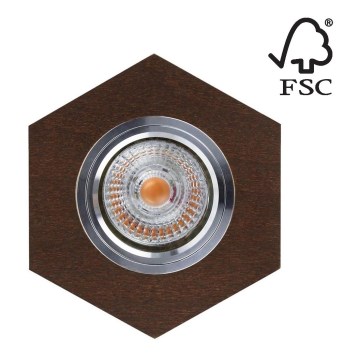 LED-Einbauleuchte VITAR 1xGU10/5W/230V CRI 90 Buche – FSC-zertifiziert