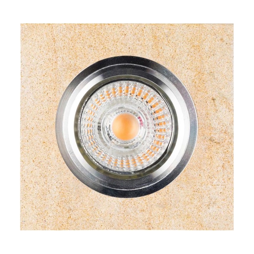 LED-Einbauleuchte VITAR 1xGU10/5W/230V CRI 90 Sandstein – FSC-zertifiziert