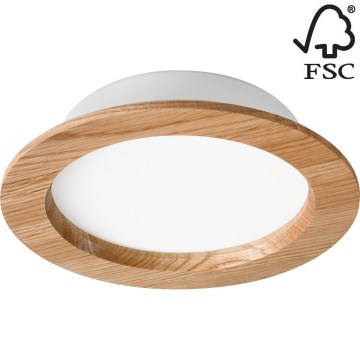 LED-Einbauleuchte WOODY SPOT LED/16,5W/230V 4000K Eiche ø 18,5 cm