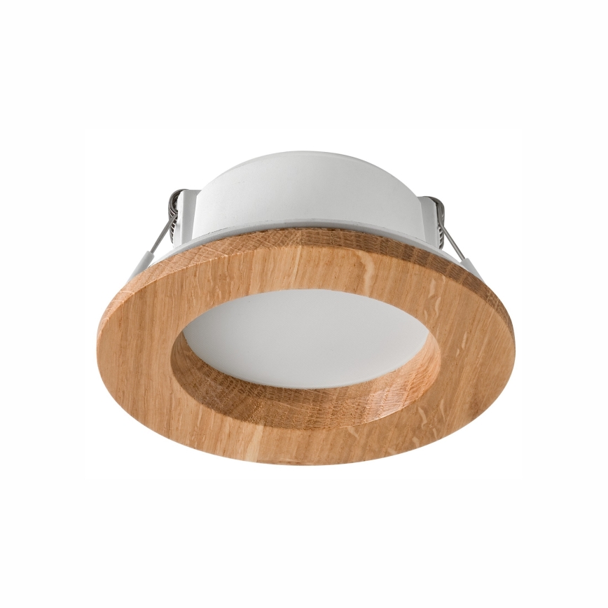 LED-Einbauleuchte WOODY SPOT LED/5,5W/230V 4000K Eiche ø 10 cm