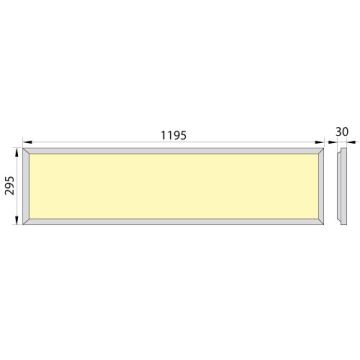 LED Einbaupaneel  OREGA PLUS 120 LED/40W/230V 4000K IP40